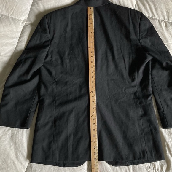 Vtg USA Brooks Brothers Wool Tuxedo Dinner Jacket Men's 44R Black Satin Lapel - Picture 14 of 16